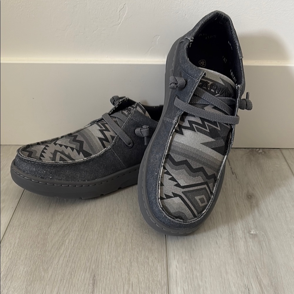 Ariat Gray Loafers Slip-Ons Modern Comfort